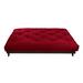 Full 12" Foam Mattress - Alwyn Home Harding Cold Futon Polyester in Red | 75 H x 54 W 12 D Wayfair C08903DB1A8B45BCA5029D8E99E2468F