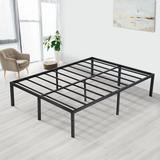 Alwyn Home Dutton 18" Bed Frame Metal in Black | 18 H x 40.5 W x 76.5 D in | Wayfair AD89C72306A84EFEAE7206CB68858A10