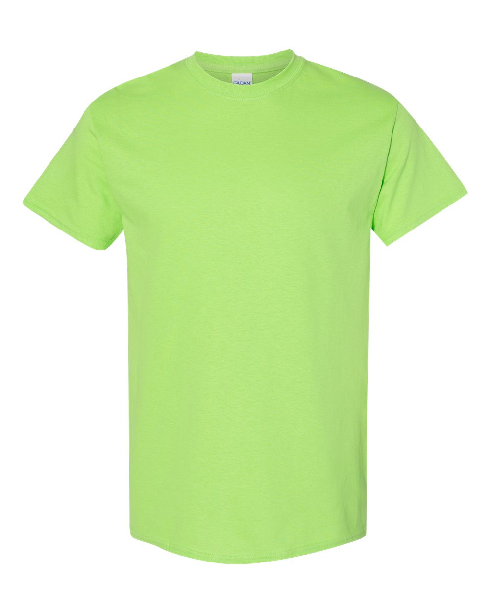 Gildan G500 Adult Heavy Cotton T-Shirt in Lime size 5XL 5000, G5000