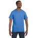 Jerzees 29M Adult 5.6 oz. DRI-POWER ACTIVE T-Shirt in Columbia Blue size 4XL | Cotton/Polyester Blend 29MT, 29MR, 29MTXR