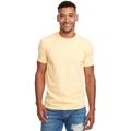 Next Level N6210 Men's CVC Crewneck T-Shirt in Banana Cream size Small | Cotton/Polyester Blend 6210, NL6210