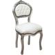 Biscottini - Chaises Louis xvi 90x45x42 cm Chaise ancienne en argent Chaise tapissée à la française