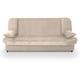 Mobilier Deco - maddy - Banquette clic clac convertible en tissu beige - Gris