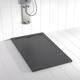 Shower Online - Receveur de douche Résine flow Ardoise ral 7011 (grille coloure)- 80x170 cm