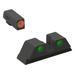 Meprolight Highly Visible Day/Night Self-illuminated Sight Fixed Set Glock 9/357SIG/40/45GAP Front Green Rear Green Orange Notch 0402243131