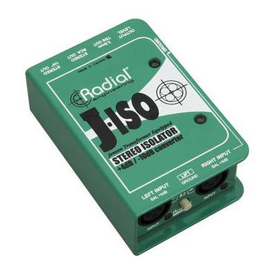 Radial Engineering J-ISO Stereo 4 dB to -10 dB Converter with Jensen Transformers R800 1025