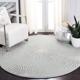 White 72 x 0.63 in Area Rug - Wrought Studio™ Amier Hand-Tufted Wool Grey/Ivory Floral Area Rug Wool | 72 W x 0.63 D in | Wayfair