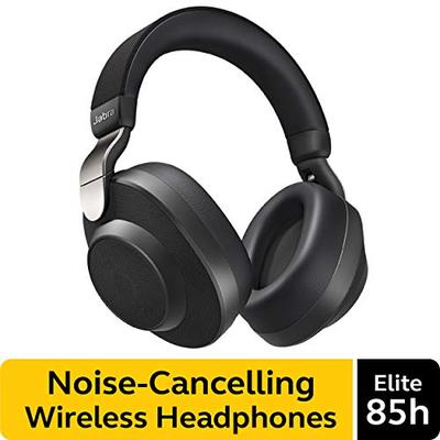 Jabra Elite 85h Wireless Noise-Canceling Headphones, Titanium Black - Over Ear Bluetooth Headphones