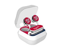 Washington Nationals Stripe Design Wireless Earbuds