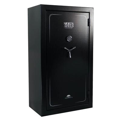 Sports Afield Preserve Series 60-Gun Fire/Waterproof Elock Gun Safe, Textured Gloss Black