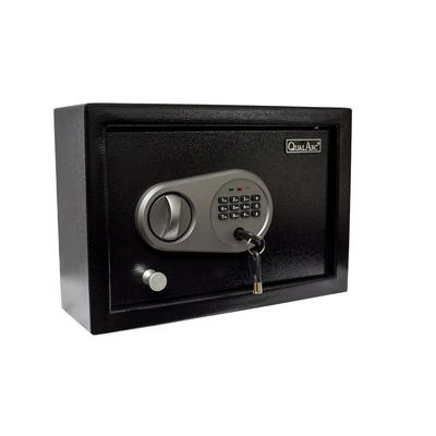 QUAL ARC Steel Safe .2 cu. ft. Steel Security Drawer Safe with Digital Combination Lock Black