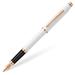 Cross Century II Pearlescent White Lacquer Fountain Pen with Rose-Gold Tone Appointments and Stainle