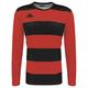 Kappa Herren Casernhor Ls Fußballtrikot mit Langen Ärmeln, schwarz/rot, M