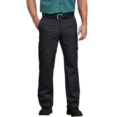 Dickies Men's Black Flex Regular Fit Straight Leg Cargo Pant