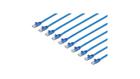 25 ft CAT6 Cable 10 Pack - Blue CAT6 Patch Cord - Snagless RJ45 Connectors - 24 AWG Copper Wire - Et