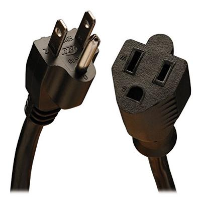 Tripp Lite Power Cord Extension Cable, Heavy Duty, 14AWG, 5-15P to 5-15R, 15A, 15' (P024-015)