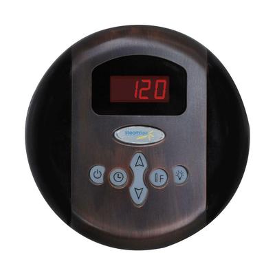 SteamSpa Programmable Steam Bath Generator Control Panel with Time and Temperature Presents in Oil R