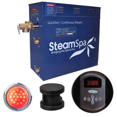 SteamSpa Indulgence 7.5kW Steam Bath Generator Package in Oil Rubbed Bronze