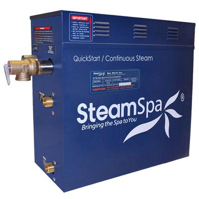 Steamspa Oasis 7.5 Kw Quickstart Steam Bath Generator, Polished Chrome
