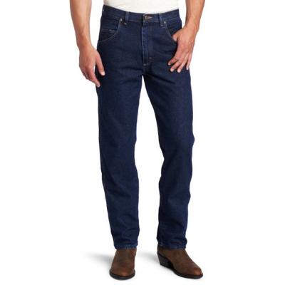 Wrangler Men's Big Rugged Wear Relaxed Fit Jean, Antique Navy, 52x30