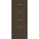BISLEY Armoire à casiers LateralFile™, 8 casiers, hauteur 6 x 375 mm, 2 x 755 mm, couleur café