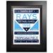 Tampa Bay Rays 12'' x 16'' Dual Tone Framed Wall Art