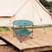 ARROWHEAD Outdoor Folding Stainless Steel Camping Table Metal in Green | 28.75 H x 28 W x 28 D in | Wayfair KKS0231U