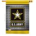 Breeze Decor US Army Steel Americana Military Impressions Polyester 28 X 40 House Flag in Black/Yellow | 28 H x 28 W in | Wayfair