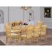 Alcott Hill® Daniella Extendable Rubberwood Solid Wood Dining Set Wood/Upholstered in Brown, Size 30.0 H in | Wayfair
