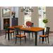 Red Barrel Studio® Loraine Butterfly Leaf Ruberwood Solid Wood Dining Set Wood in Black/Brown | Wayfair 85ADAF97BD1B45E0ABAFC8491DD5AA11