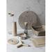 Blomus Lareto 7 Piece Coaster Set w/ Holder Stainless Steel/Silicone in White | 4.41 D in | Wayfair 64065