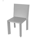 Vondom Frame Patio Dining Chair Plastic/Resin in Gray | 31.5 H x 20 W x 21.25 D in | Wayfair 54093F-STEEL