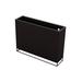 Vondom Vela Resin Planter Box Resin/Plastic in Black | 35.5 H x 47.25 W x 11.75 D in | Wayfair 54038R-BLACK