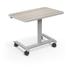 MooreCo Hierarchy Manufactured Wood 42.3" Standing Desk Wood/Metal in White | 42.3 H x 36 W x 24 D in | Wayfair 59040-C-8201-PL