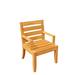 Teak Smith Atnas Folding Teak Patio Dining Chair Wood in Brown | 36 H x 15.5 W x 27.25 D in | Wayfair DCAtnas_1_AA