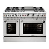 Capital Precision Series 48" 4.9 cu. ft. Freestanding Gas w/ Griddle, Stainless Steel in Gray | 36 H x 47.88 W x 28.5 D in | Wayfair MCR486GL