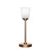 Latitude Run® Luna 1-Light Table Lamp Glass/Metal in White/Yellow | 16.5 H x 5.5 W x 5.5 D in | Wayfair 6271AB43F8D54D108D73F733637969F9