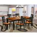 Darby Home Co Beesley Butterfly Leaf Rubberwood Solid Wood Dining Set Wood in Black | 30 H in | Wayfair 1B6D4CBA2F7C4EC39CB3C7D15F687B9A