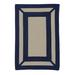 Blue/Navy 120 x 0.5 in Area Rug - Red Barrel Studio® Ryding Indoor/Outdoor Reversible Area Rug - Navy Polypropylene | 120 W x 0.5 D in | Wayfair