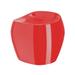 Vondom Noma Plastic Decorative Stool Plastic in Red | 21.25 H x 20.5 W x 23.25 D in | Wayfair 45059F-RED