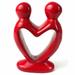World Menagerie Reagle Handcrafted Soapstone Lovers Heart Sculpture Stone in Red | 4 H x 4 W x 3 D in | Wayfair 7D62D36CA3344280B3C1F8FE222613A9