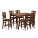 Charlton Home® Sisneros Solid Wood Dining Set Wood in Brown | Wayfair 30BB995FF8CE4DAE8DA7EACAFCA0F974