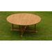 Rosecliff Heights Massenburg 9 Piece Teak Outdoor Dining Set Wood/Teak in Brown/White | 30.5 H x 72 W x 72 D in | Wayfair