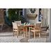 Rosecliff Heights Crider Square 4 Person 40" Long Teak Outdoor Dining Set Wood/Teak in Brown | 30 H x 40 W x 40 D in | Wayfair