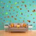 Rosalind Wheeler 76 Piece Fall Leaves Wall Decal Set Canvas/Fabric in Green/Red/Yellow | 50 H x 49 W in | Wayfair 15410FD9DE684BCE89C999DBF3FAAB43