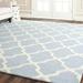 Blue/White 30 x 0.63 in Area Rug - Winston Porter Cannen Geometric Handmade Tufted Wool Light Blue/Ivory Area Rug Wool | 30 W x 0.63 D in | Wayfair