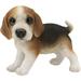 Red Barrel Studio® Dunsborough Beagles Dogs Puppies Figurine Resin, Glass in Brown/Gray | 4.75 H x 5.75 W x 4 D in | Wayfair
