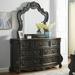 Lark Manor™ Aniah 7 Drawer Double Dresser w/ Mirror Wood in Brown/Gray | 66 H x 82 W x 18 D in | Wayfair 1336FECE56A543F48ACAF939C00C461A