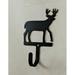 Millwood Pines Hirano New Deer Design Small Wall Hook Metal in Black/Gray | 4.63 H x 3.25 W x 1.25 D in | Wayfair 352B386B8E3748C28127C4F12FBD1C5D