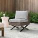 Mercury Row® Boydston Patio Chair w/ Cushions in Black/Brown/Gray | 27.5 H x 23.6 W x 28.7 D in | Wayfair 5F06EF22471942C980E7B4D4A0FC6D1F